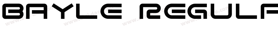 BAYLE Regular字体转换